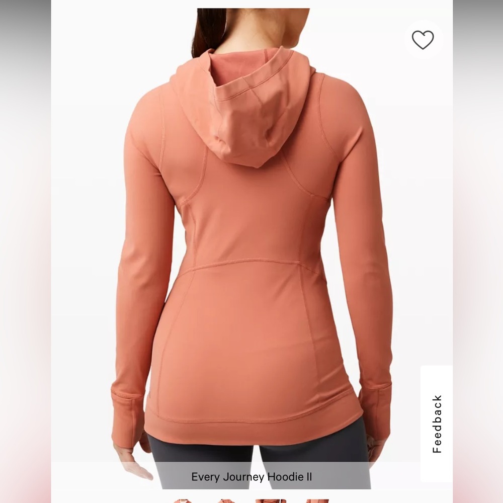Every Journey Hoodie Coral Salmon Pink Sz 10 - Picture 2 of 16
